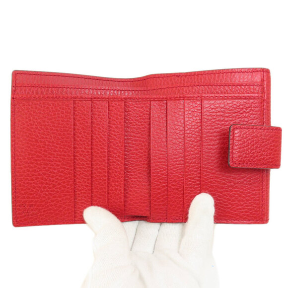 GUCCI Red Leather Wallet - Picture 4 of 11